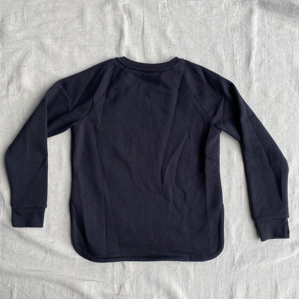 Adidas Embossed Logo Black Sweatshirt Kids Large 14 - Picture 3 of 3